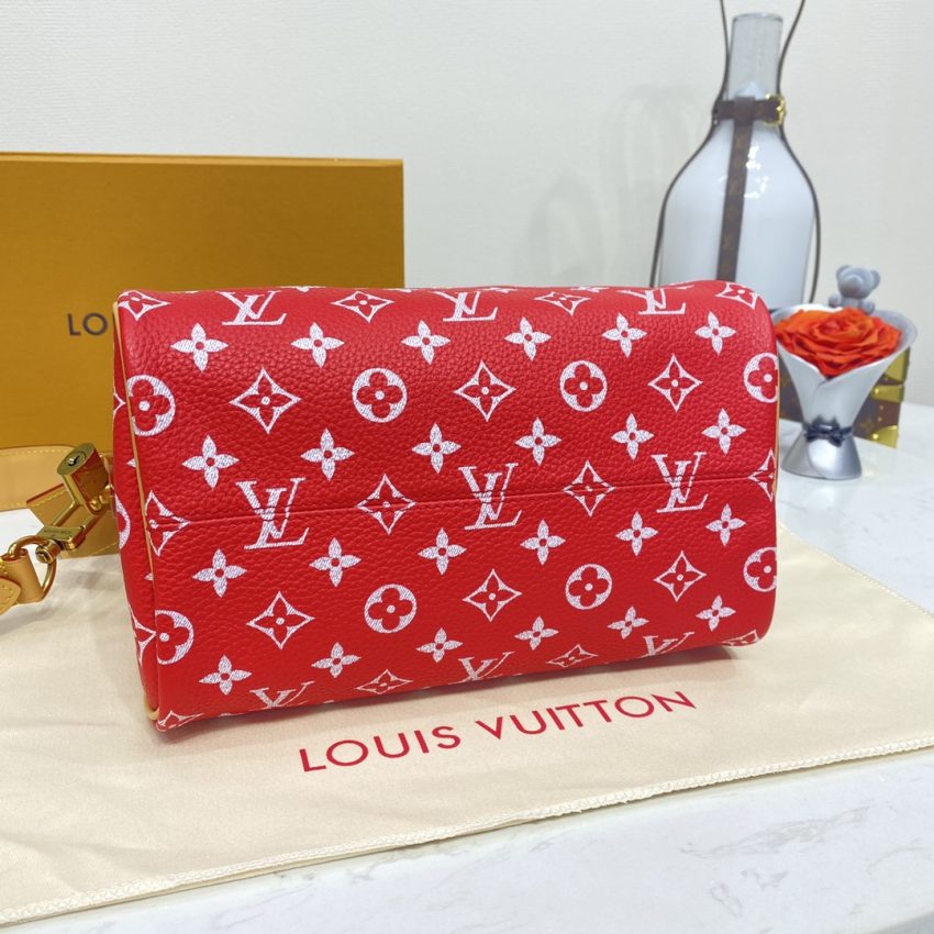 Replica Louis Vuitton Speedy P9 Bandouliere 25 Red - high-quality designer bag dupe