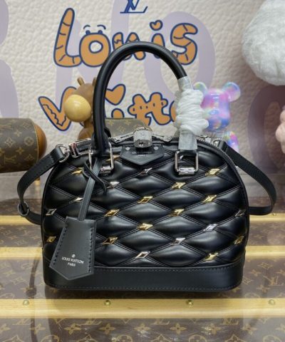 Replica Louis Vuitton Alma Bb Black - top-grade luxury bag dupe