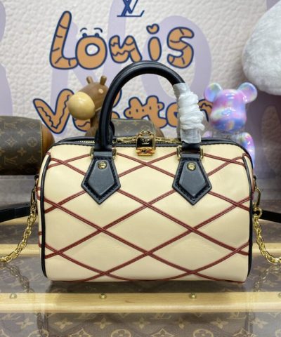 Replica Louis Vuitton Speedy Bandouliere 20 Beige - high-quality designer bag dupe