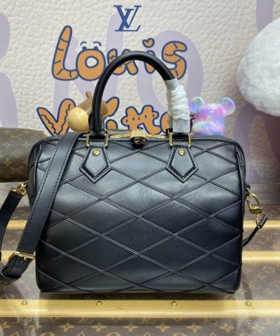 Replica Louis Vuitton Speedy Bandouliere 25 Full Black