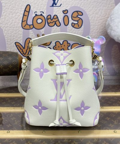 Replica Louis Vuitton Neonoe Bb Bag White – Purple