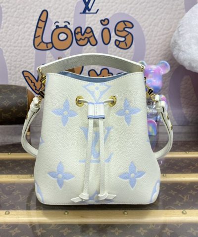 Replica Louis Vuitton Neonoe Bb White Sky Blue - designer handbag clone
