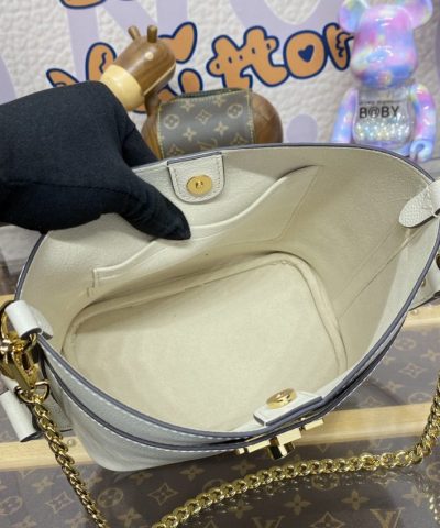 Replica Louis Vuitton Lock And Walk Beige - designer handbag clone