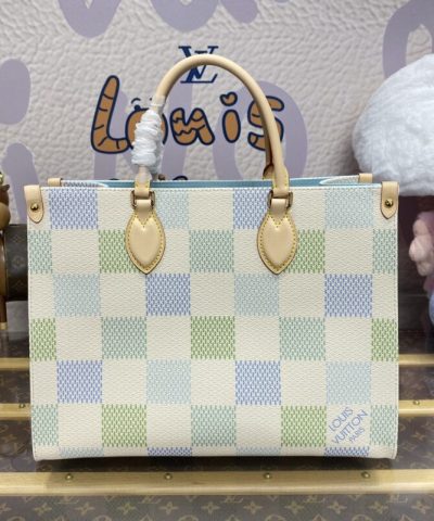 Replica LV Onthego Green Grid - affordable luxury replica bag
