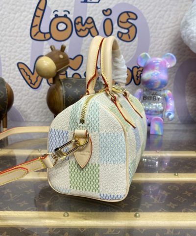 Replica Louis Vuitton Speedy Bandouliere 20 Green Grid