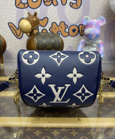 Replica Louis Vuitton Bumbag Mini Blue