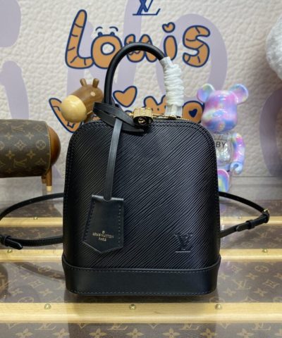 Replica Louis Vuitton Alma Backpack Black - premium superclone handbag