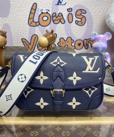 Replica Louis Vuitton Nano Diane Satchel Blue – Pink - affordable luxury replica bag