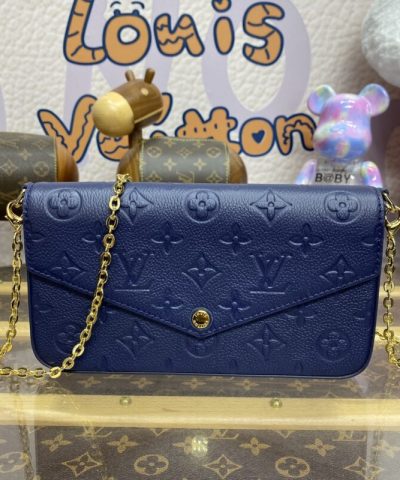 Replica Louis Vuitton Félicie Pochette Dark Blue
