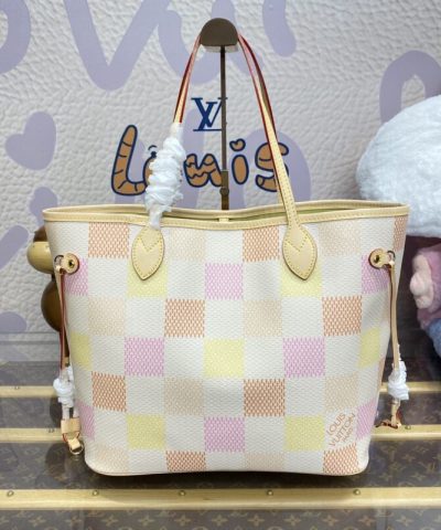 Replica Louis Vuitton Neverfull MM Multi Grid - high-end replica designer purse