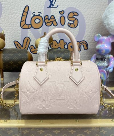 Replica Louis Vuitton Speedy Bandouliere 20 Pink - top-grade luxury bag dupe