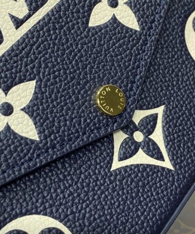 Replica Louis Vuitton Félicie Pochette Blue White - high-quality designer bag dupe