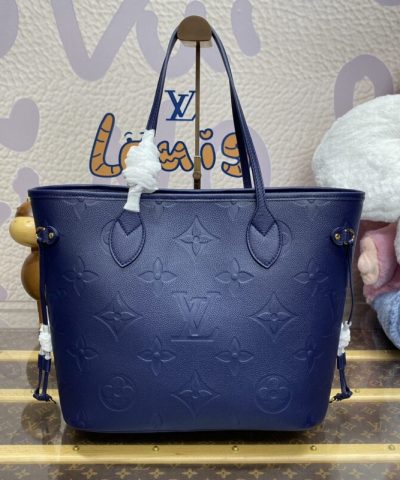 Replica Louis Vuitton Neverfull MM Blue - high-quality designer bag dupe
