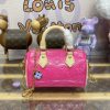 Replica Louis Vuitton Speedy Nano Pink Patent - elite factory replica handbag
