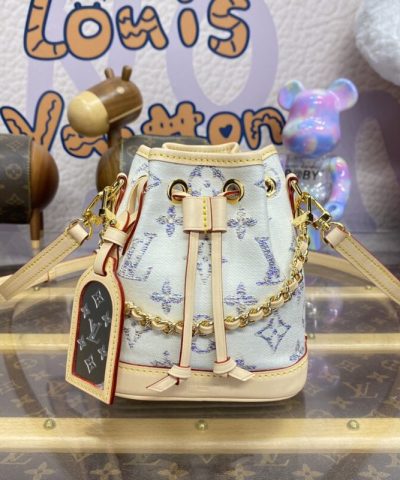 Replica Louis Vuitton Nano Noe White