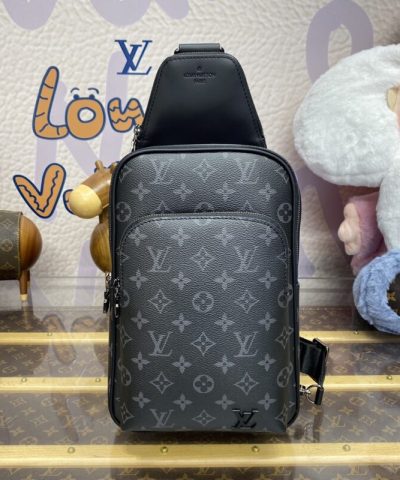 Replica Louis Vuitton Avenue Slingbag Black - 1:1 premium replica handbag