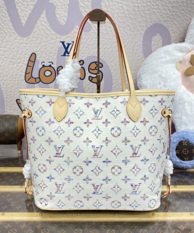 Replica Louis Vuitton Neverfull MM White