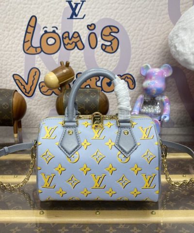 Replica Louis Vuitton Speedy Bandouliere 20 Blue Limited