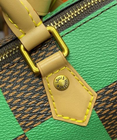 Replica Louis Vuitton Speedy 18 Green Grid