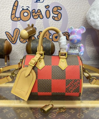 Replica Louis Vuitton Speedy 18 Red Grid