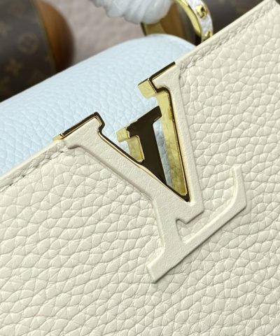Replica Loius Vuitton Capucines Beige Blue