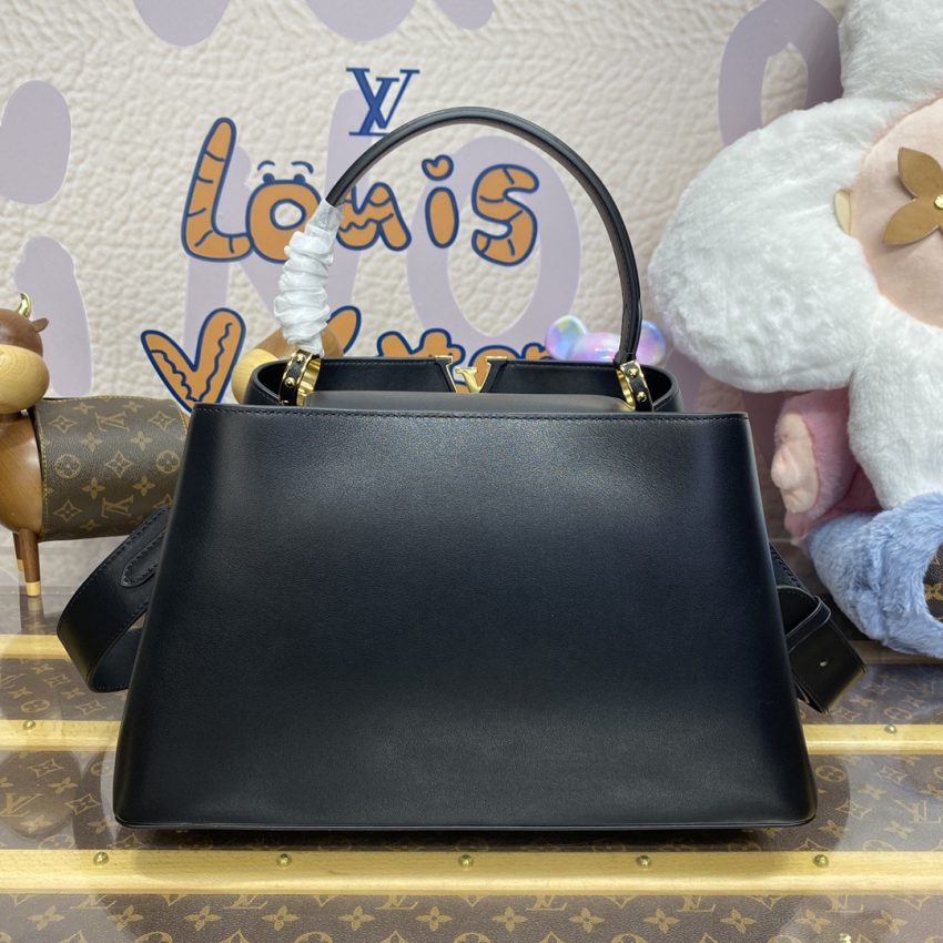 Replica Loius Vuitton Capucines Large Black Full
