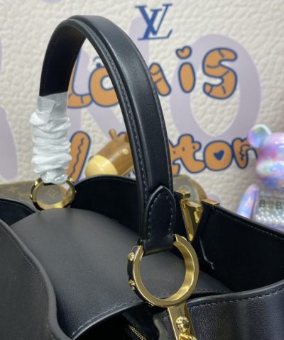 Replica Loius Vuitton Capucines Large Black Full