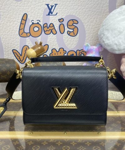 Replica Louis Vuitton Twist Black With Strap - 1:1 premium replica handbag