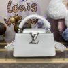 Replica Loius Vuitton Capucines East West White - 1:1 premium replica handbag