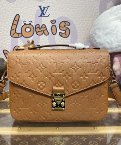 Replica Louis Vuitton Pochette Metis Brown - high-quality designer bag dupe