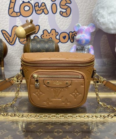 Replica Louis Vuitton Bumbag Mini Full Brown - 1:1 premium replica handbag