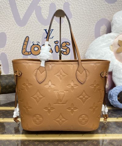 Replica Louis Vuitton Neverfull MM Full Brown - high-quality designer bag dupe
