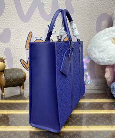 Replica Louis Vuitton Sac Plat 24H Blue - 1:1 premium replica handbag