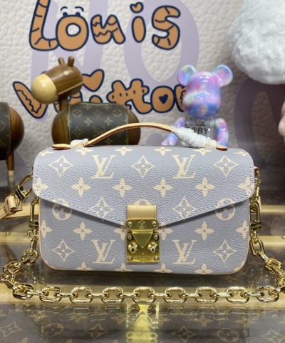 Replica Louis Vuitton Pochette Metis East West Grey