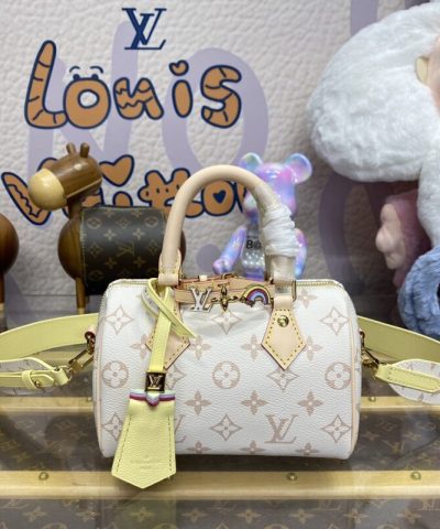 Replica Louis Vuitton Speedy 18 Beige - premium superclone handbag
