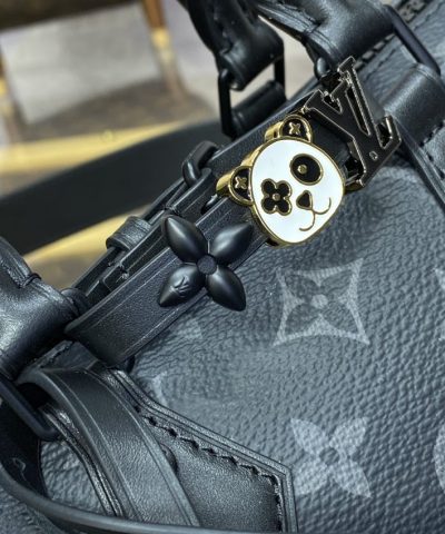 Replica Louis Vuitton Speedy 18 Black - 1:1 premium replica handbag