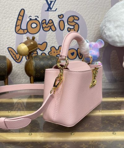 Replica Loius Vuitton Capucines East West Pink - high-quality designer bag dupe