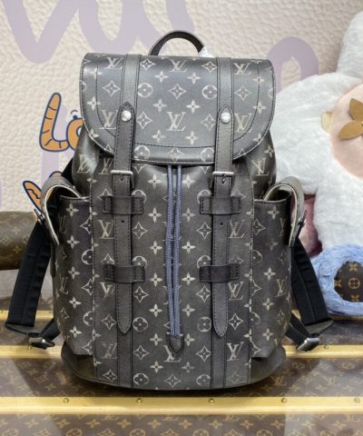 Replica Louis Vuitton Christopher Backpack Grey - 1:1 premium replica handbag