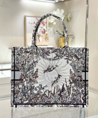 Replica Dior Tote Book Sun Flower Winter - 1:1 premium replica handbag