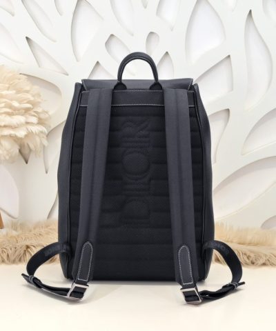 Dior Saddle Backpack Black With Flap