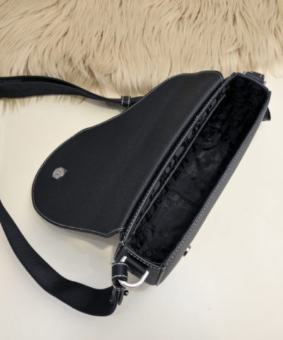 Replica Dior Saddle Messenger Black - premium superclone handbag