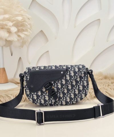 Replica Dior Saddle Messenger White Classic - designer handbag clone