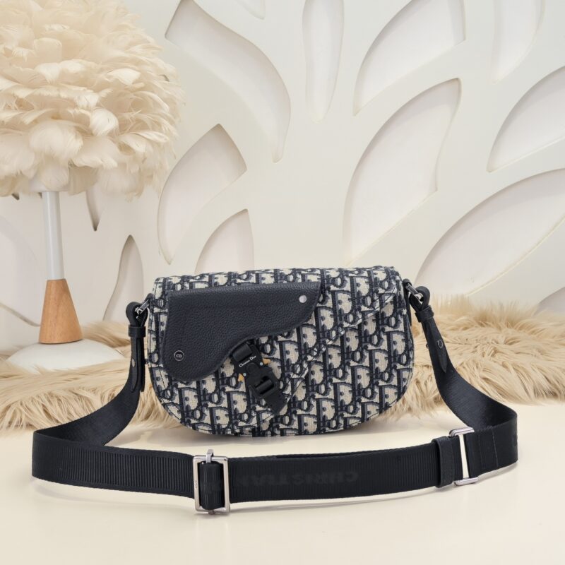 Replica Dior Saddle Messenger White Classic - designer handbag clone