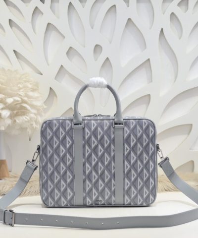 Replica Dior Zipped Briefcase White - top-grade luxury bag dupe
