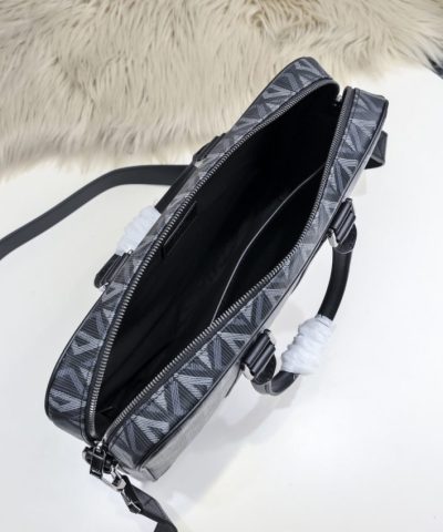 Replica Dior Zipped Briefcase Grey