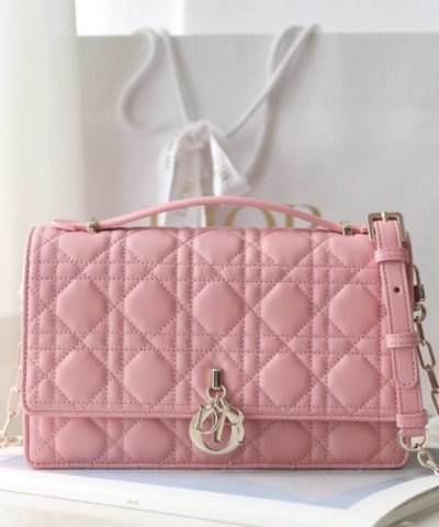 Replica My Dior Top Handle Bag Pink - premium superclone handbag