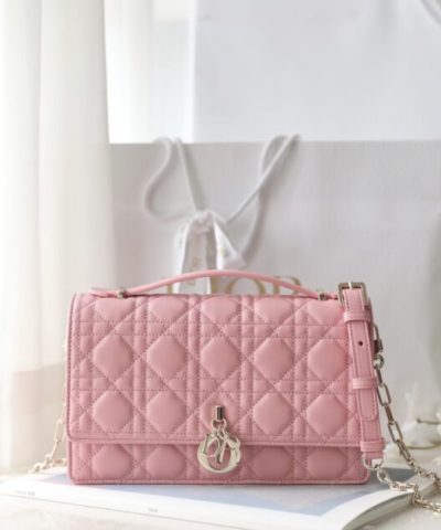 Replica My Dior Top Handle Bag Pink - designer handbag clone