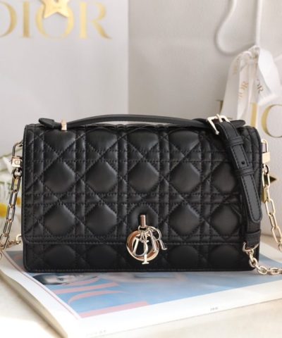 Replica My Dior Top Handle Bag Black
