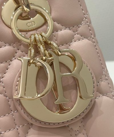 Replica Lady Dior Powered Pink Abc - premium superclone handbag