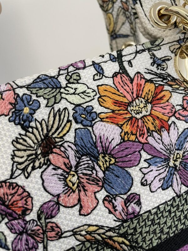 Replica Lady Dior D – Lite Purple Flowers - high-end replica designer purse